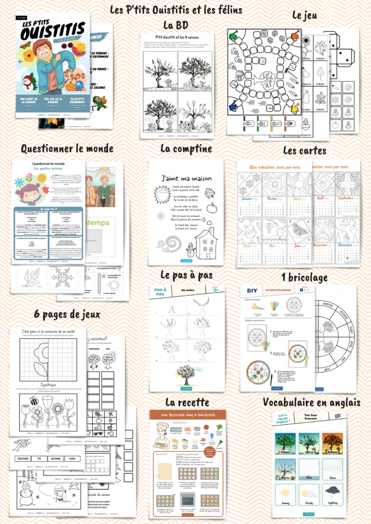 Les P&rsquo;tits Ouistitis et les 4 saisons