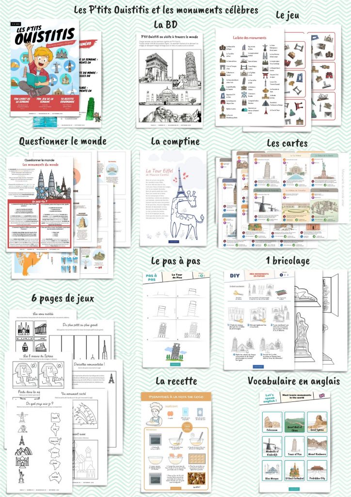 Les P&rsquo;tits Ouistitis à la découverte des monuments célèbres