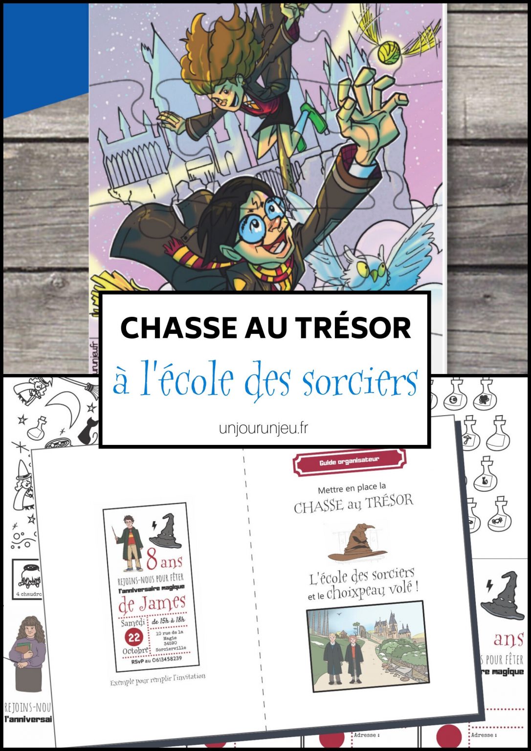 Anniversaire Harry Potter chasse au trésor pour petits sorciers à