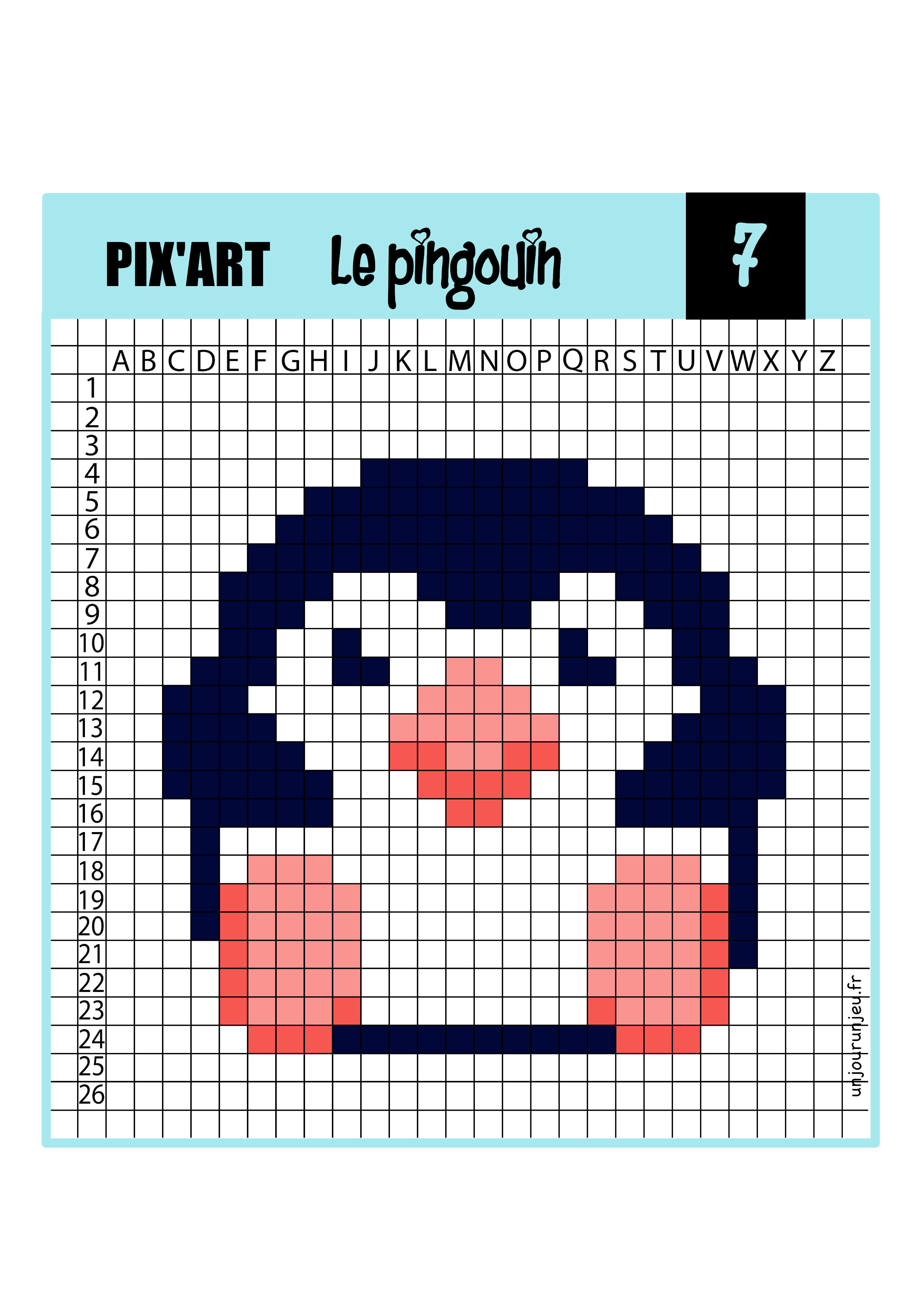 Pingouin Pixel Art Gamboahinestrosa