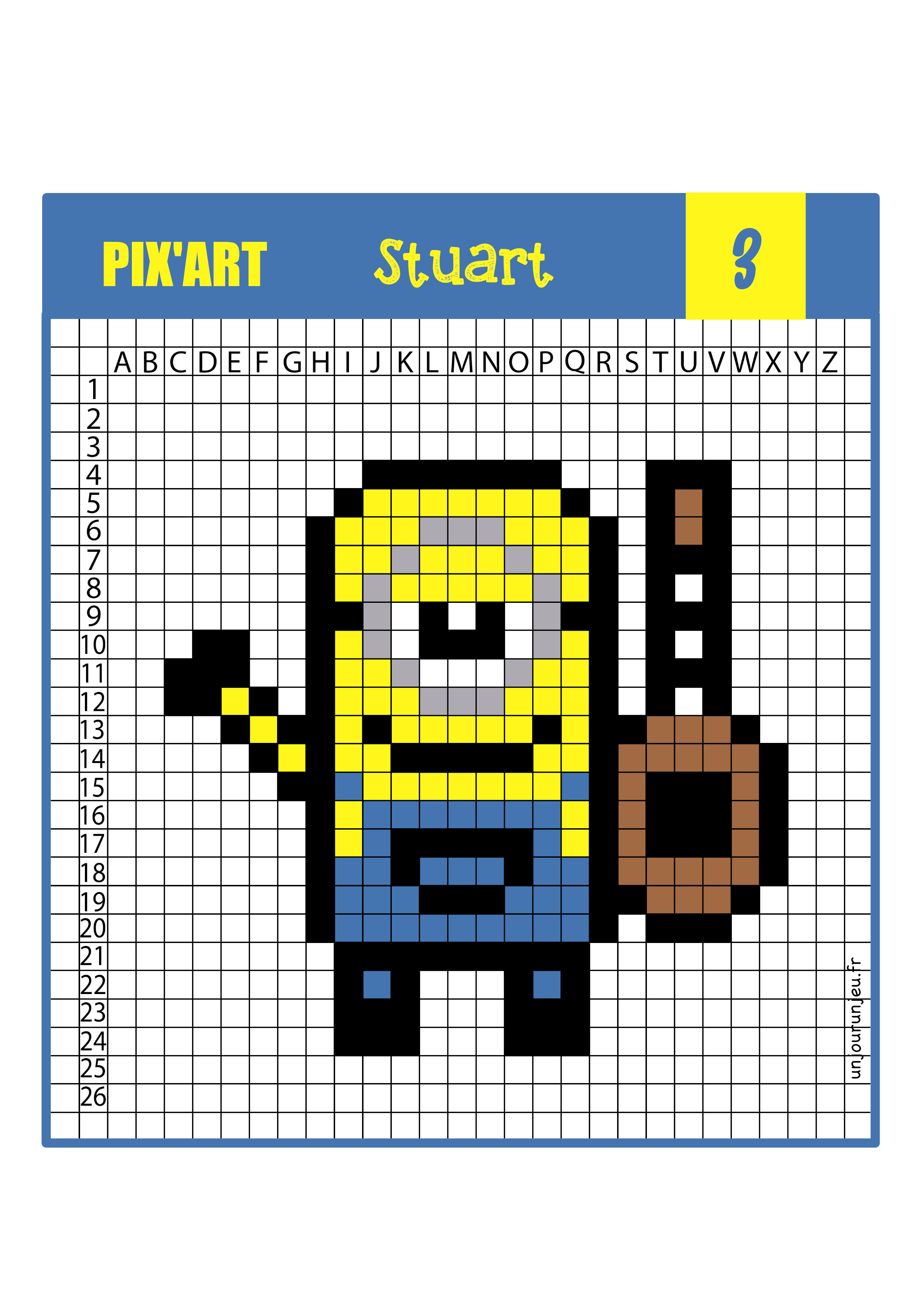 Pixel Bilder Minions Minion Pixel Art JSOPE