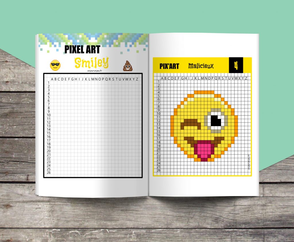 Pixel Art smiley unjourunjeu