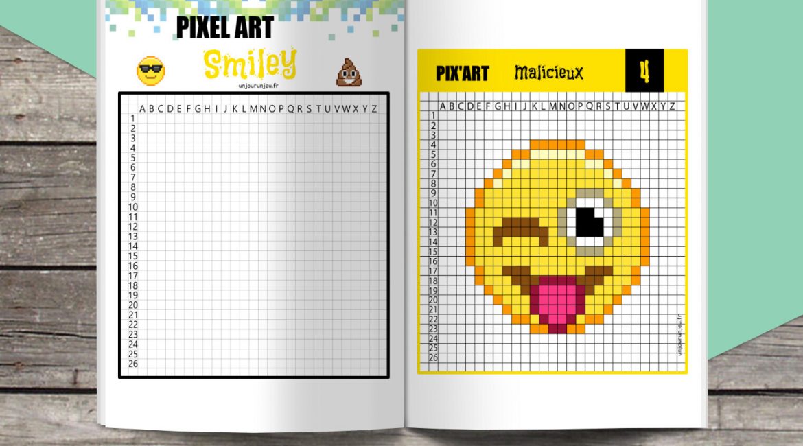 Pixel Art smiley unjourunjeu