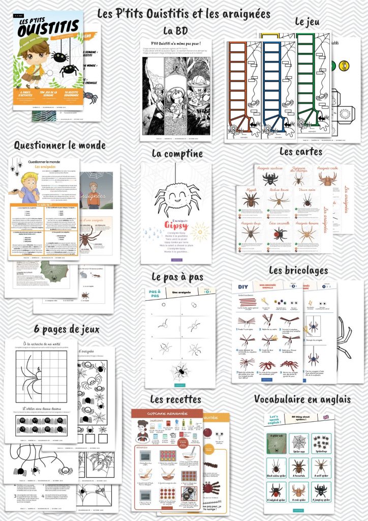 Les P&rsquo;tits Ouistitis et les araignées