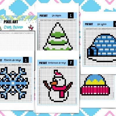 Pixel Art de l'hiver