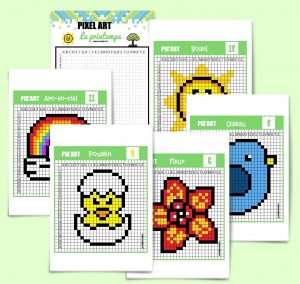 Pixel Art : mes modèles du printemps à télécharger