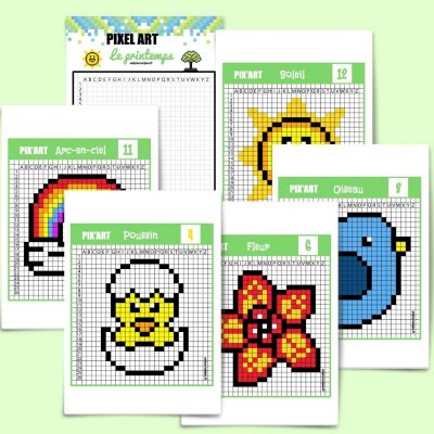 Pixel Art du printemps