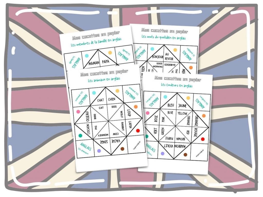 Mes cocottes en papier pour réviser l’anglais