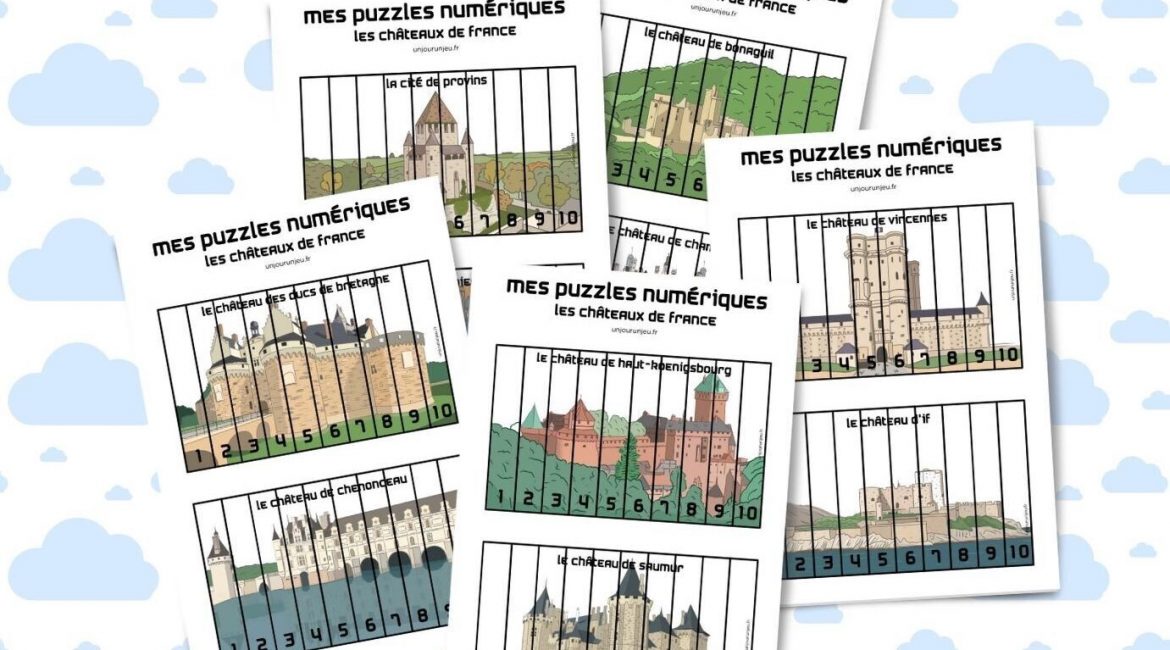 Puzzles numériques chateaux