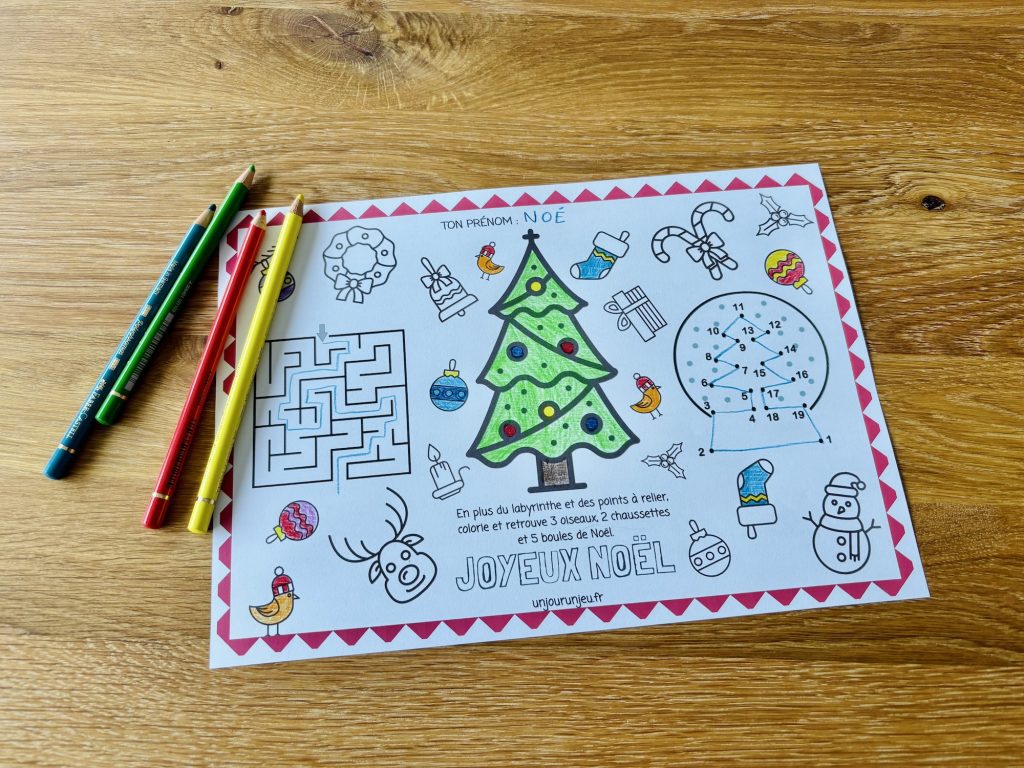 Sets de table de Noël