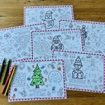 Mes sets de table de Noël à imprimer