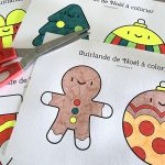 Ma guirlande de Noël à colorier