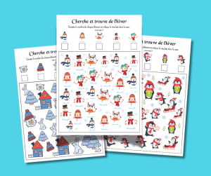 3 Cherche et Trouve de l’hiver