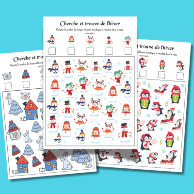 3 Cherche et Trouve de l&rsquo;hiver