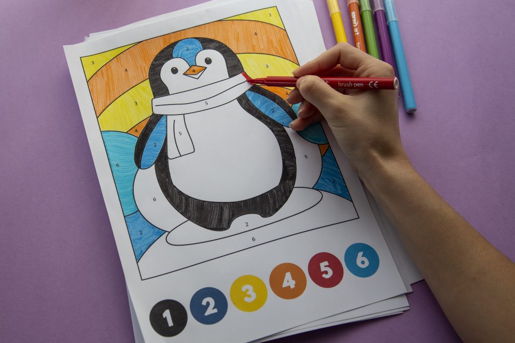 Mes coloriages magiques d&rsquo;hiver : les chiffres