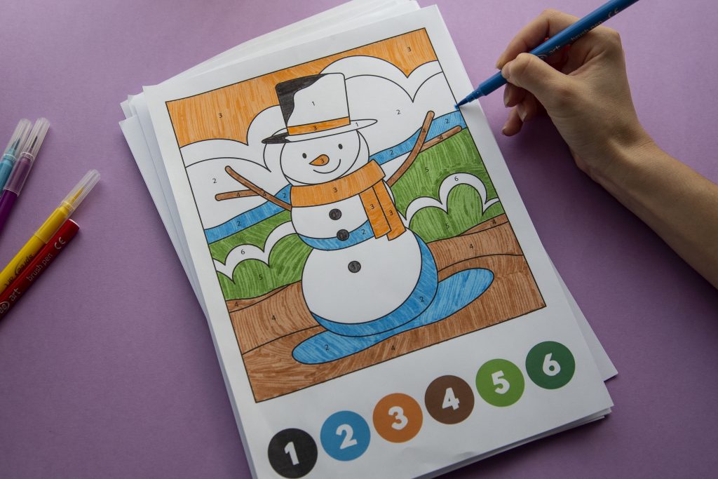 Mes coloriages magiques d&rsquo;hiver : les chiffres