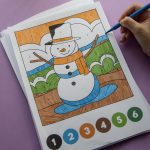 Mes coloriages magiques d&rsquo;hiver : les chiffres