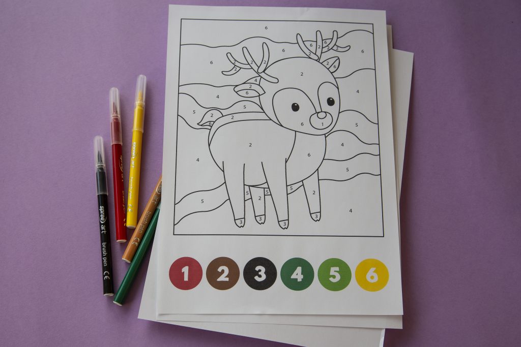 Mes coloriages magiques d&rsquo;hiver : les chiffres