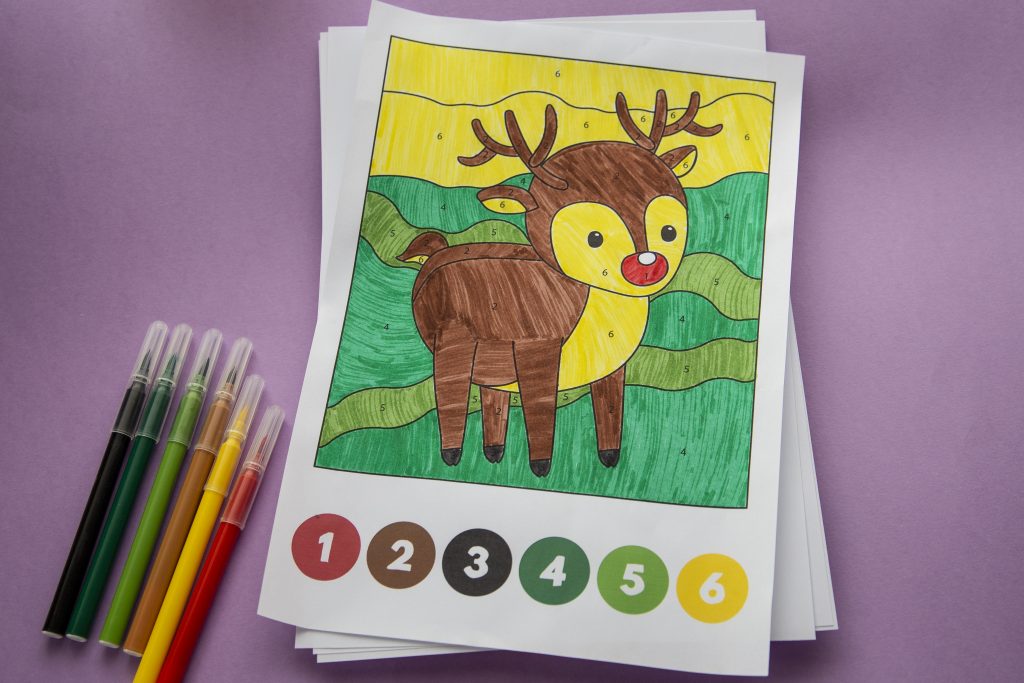 Mes coloriages magiques d&rsquo;hiver : les chiffres