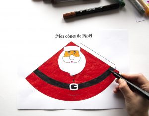 Cônes de Noël à imprimer