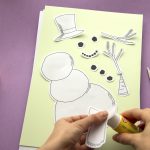 Bonhomme de neige collage