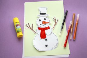 Mon bonhomme de neige à décorer