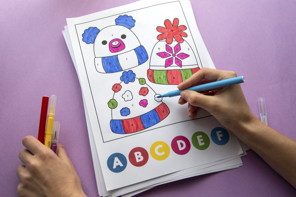 Colorier selon un code : mes coloriages magiques de l&rsquo;hiver