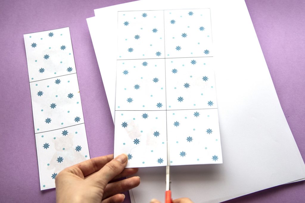 Memory de l'hiver decoupage