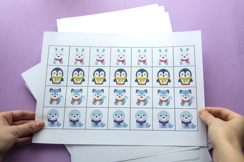 Mes suites logiques de l&rsquo;hiver à imprimer