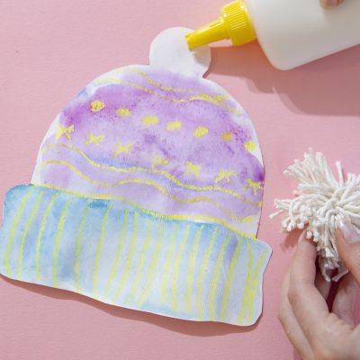 Mes petits bonnets d&rsquo;hiver en aquarelle