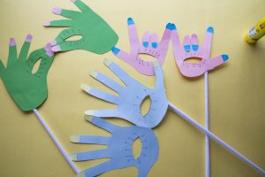 Mes masques mains pour Mardi Gras