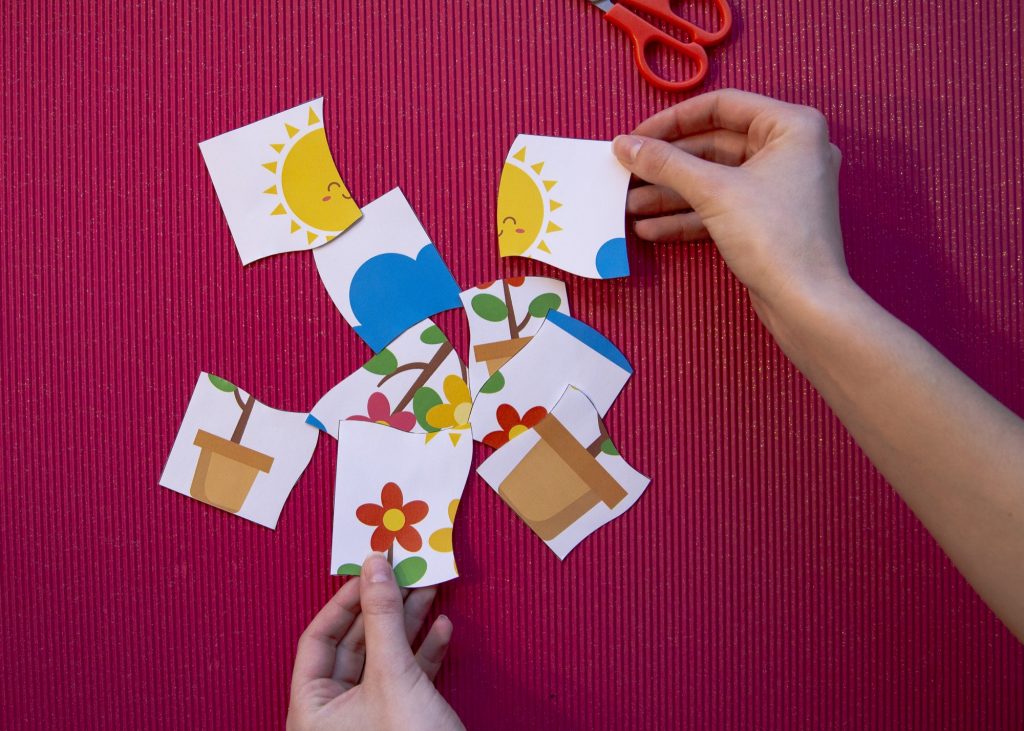 Mes puzzles du printemps - étape 5