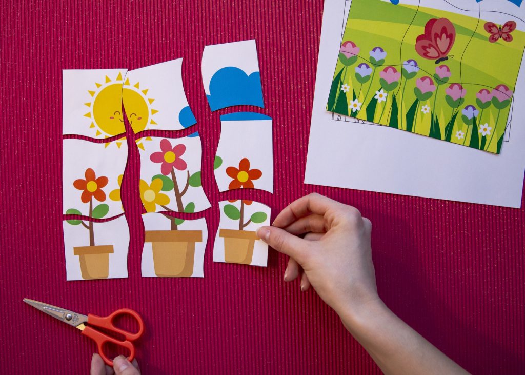 Mes puzzles du printemps - étape 6