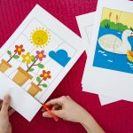 Mes puzzles du printemps - étape 3