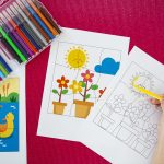 Mes puzzles du printemps à colorier
