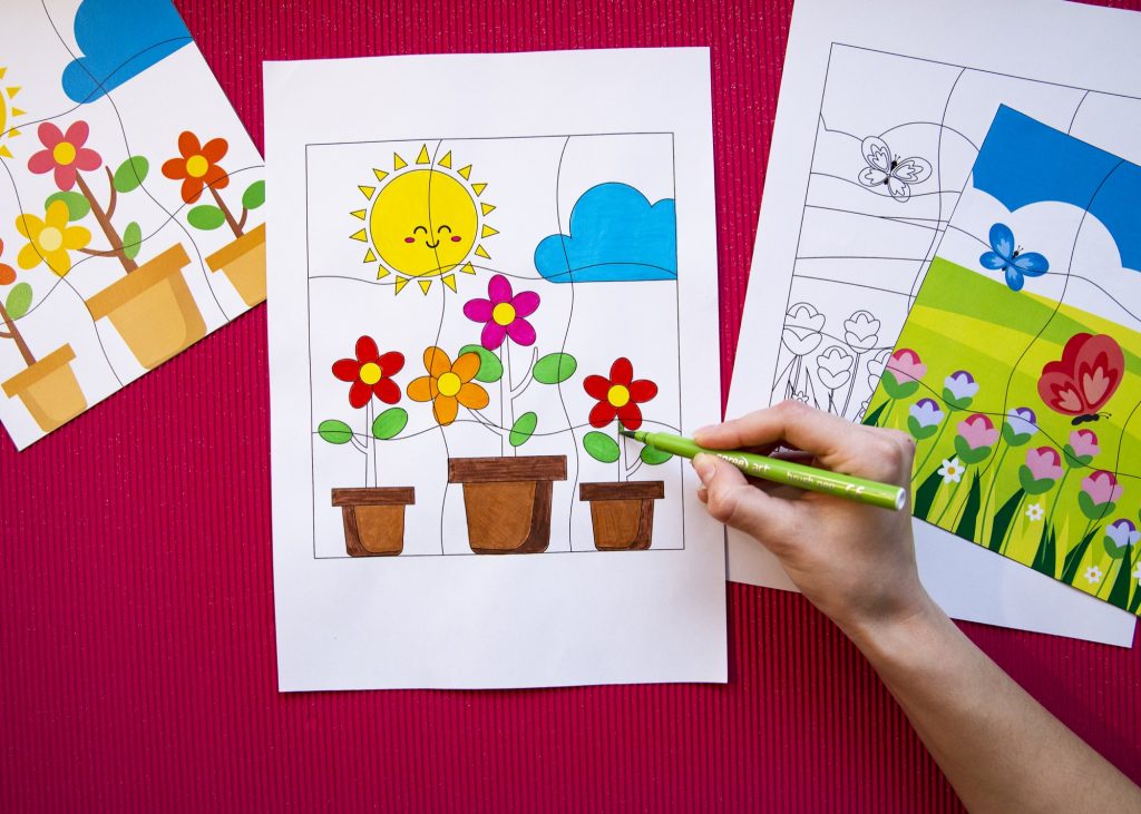 Mes puzzles du printemps - étape 2