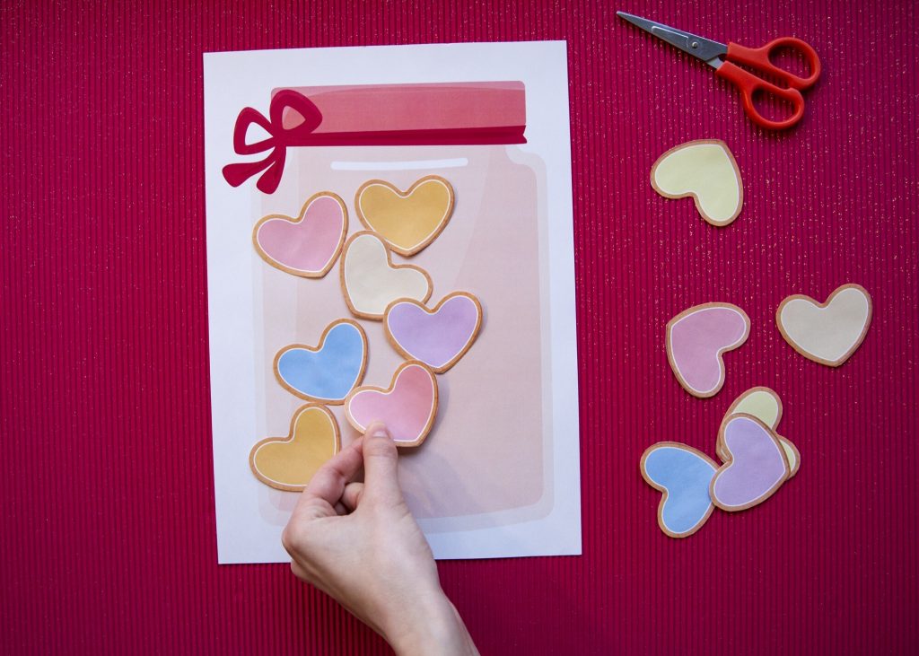 Mon bocal cœurs d'amour - étape 4