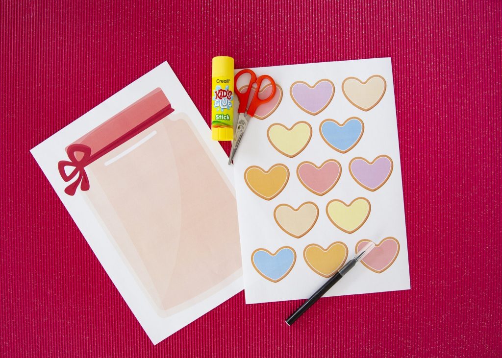 Mon bocal cœurs d'amour - étape 1