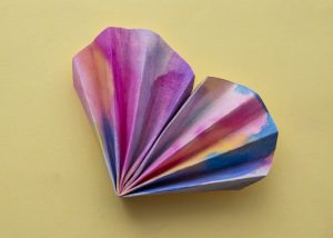 Mon éventail cœur de la Saint-Valentin