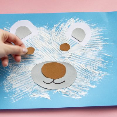 Mon ours polaire en peinture pour les tout-petits