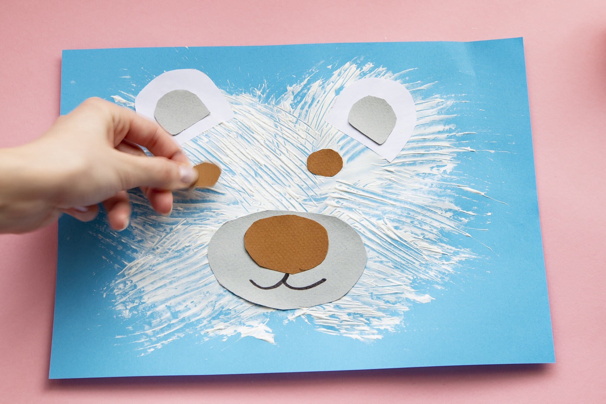 Activité Manuelle Maternelle Ours Polaire Mon ours polaire en peinture pour les tout-petits - Un jour un jeu