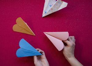 Mes avions en papier de la Saint-Valentin