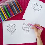 Banderole de la Saint Valentin - étape 1