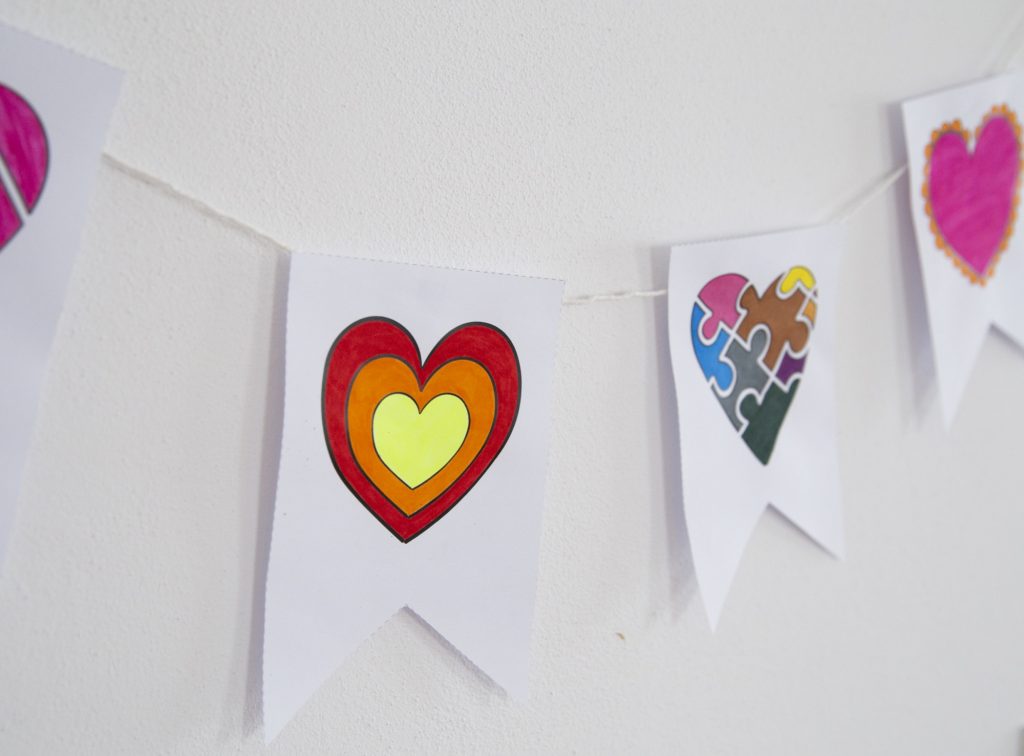 Banderole de la Saint Valentin - terminée