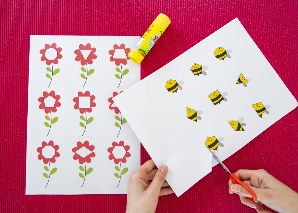Des formes et des abeilles - étape 2