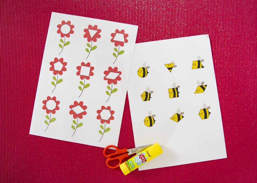 Des formes et des abeilles - étape 1