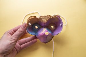 Mon masque pour le carnaval en boite à œufs