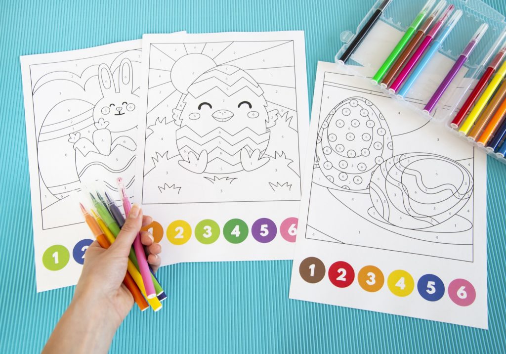 Coloriages magiques de Pâques