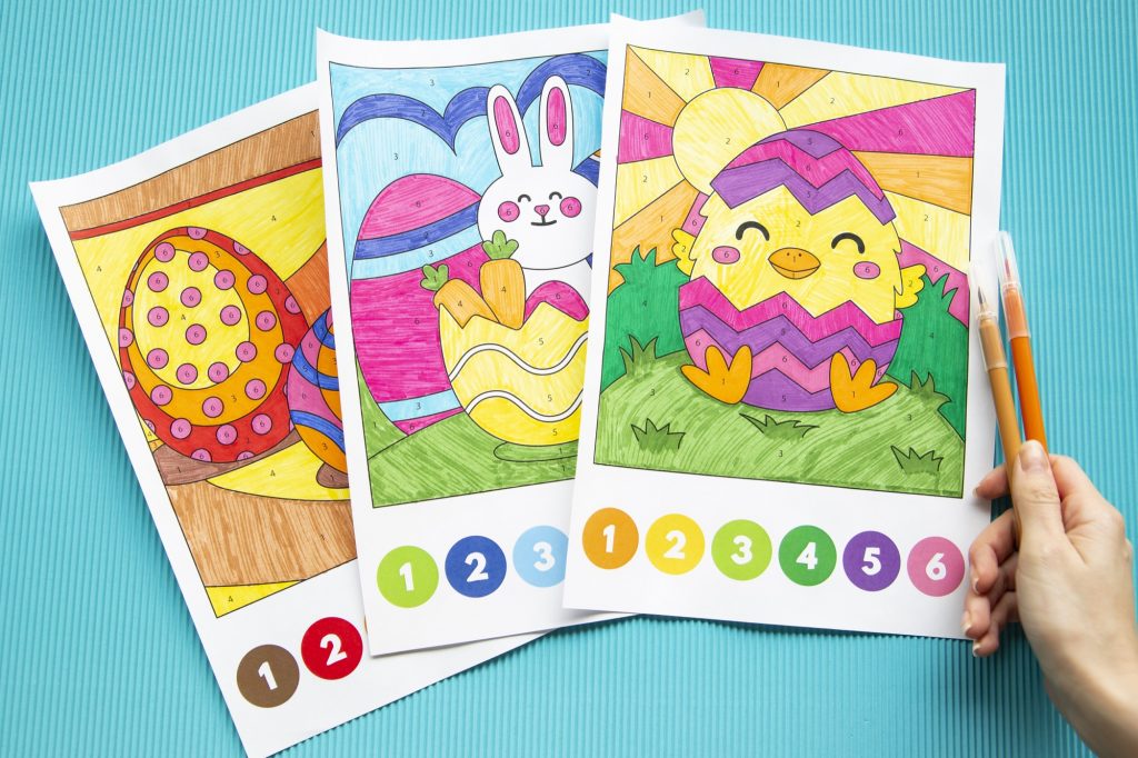 Coloriages magiques de Pâques - 3