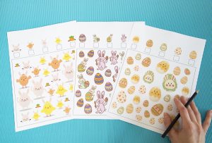 Mes « cherche et compte » de Pâques à imprimer